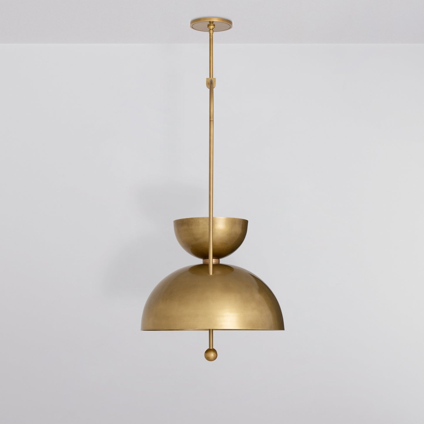 Novo 18 Ceiling Light in Aged Brass Flush Mounts