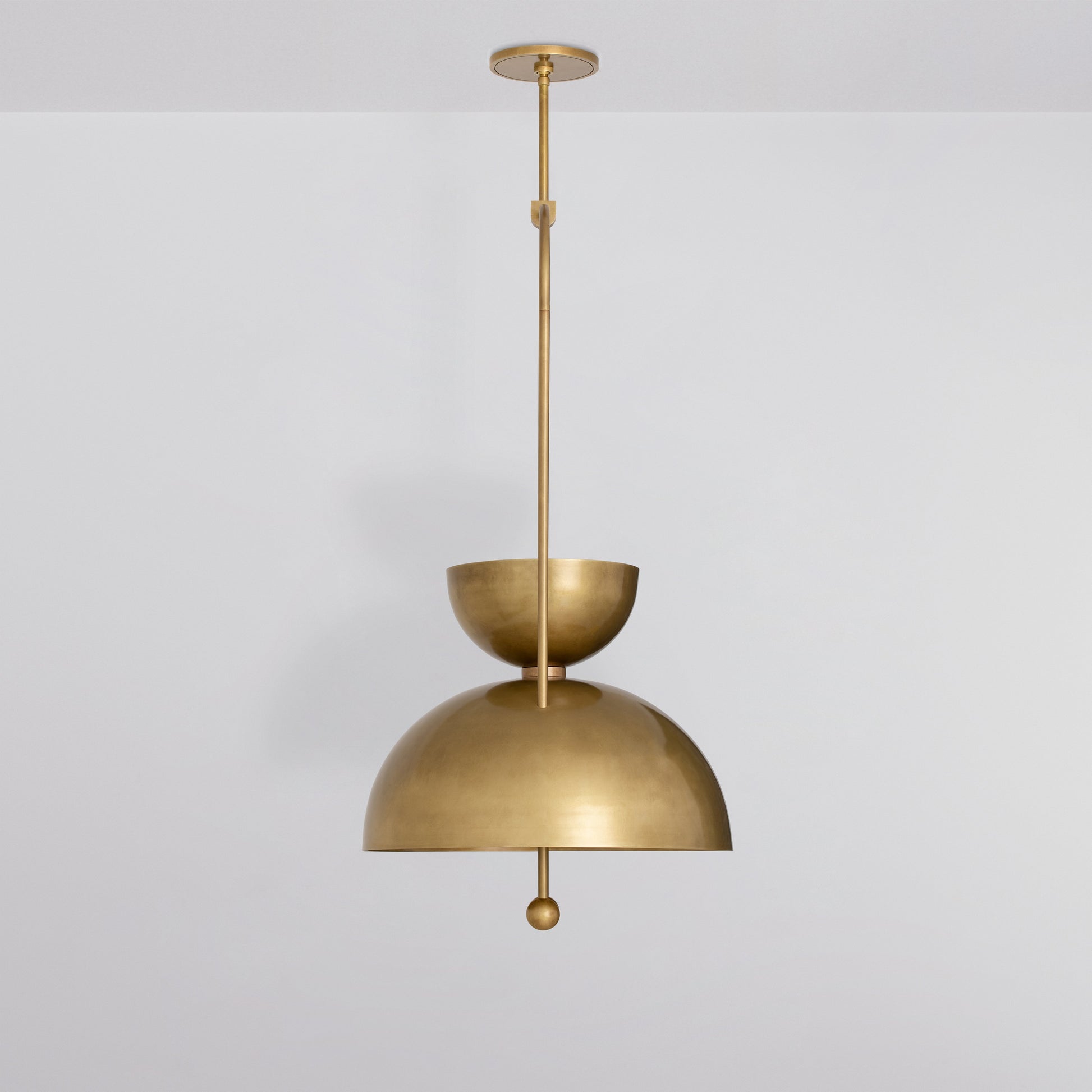 Novo 18 Ceiling Light in Aged Brass Flush Mounts