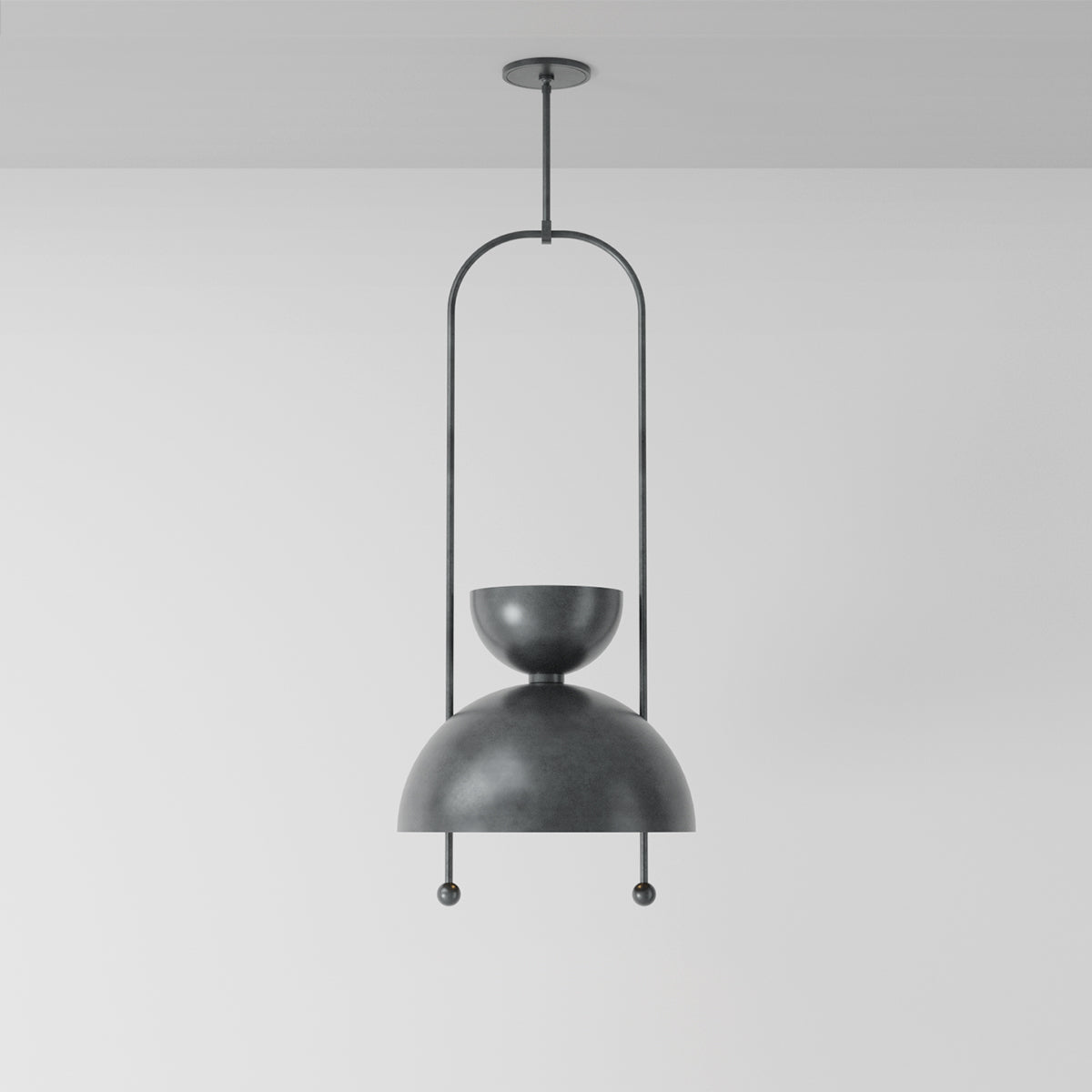 Novo 18 Ceiling Light in Aged Pewter Flush Mounts