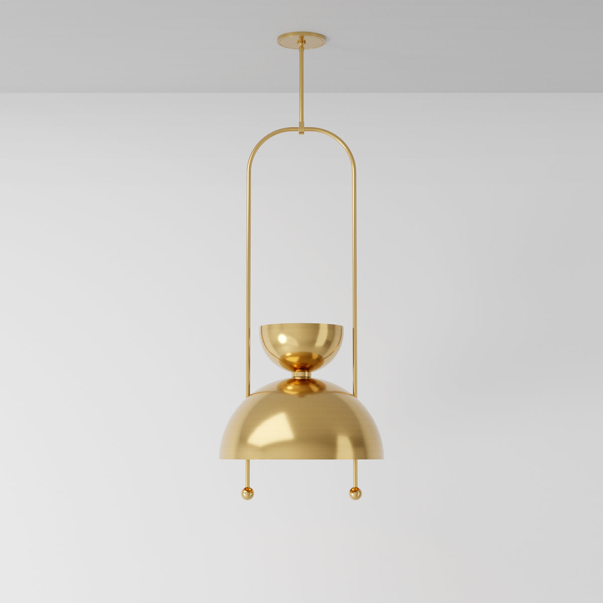 Novo 18 Ceiling Light in Brass Flush Mounts