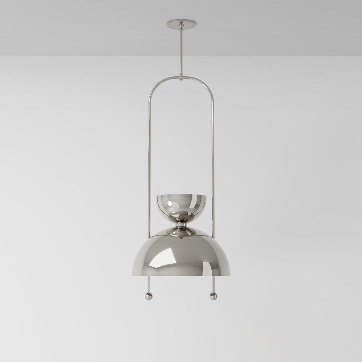 Novo 18 Ceiling Light in Brushed Nickel Flush Mounts