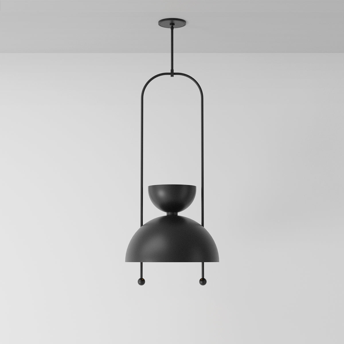 Novo 18 Ceiling Light in Matte Black Flush Mounts