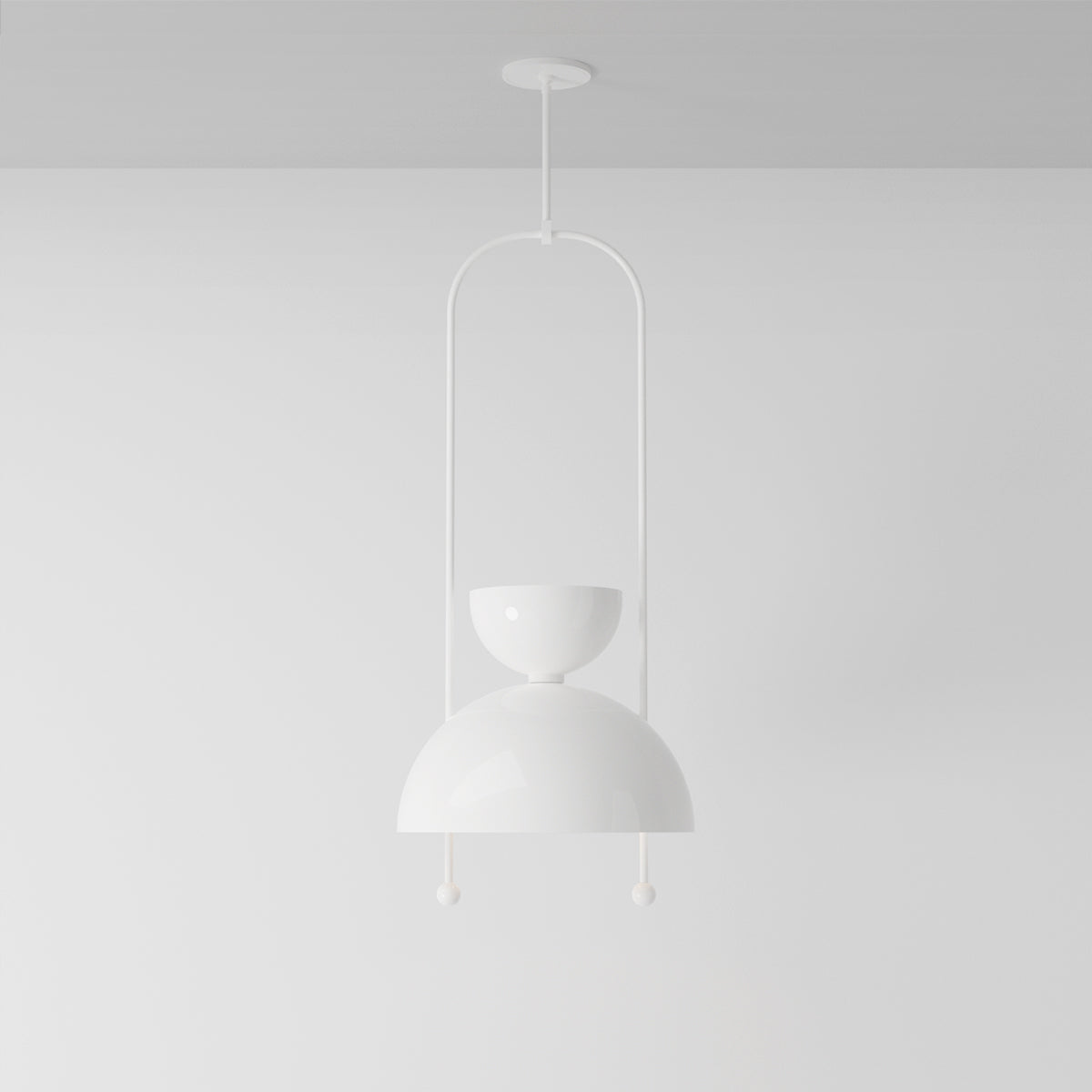 Novo 18 Ceiling Light in Matte White Flush Mounts