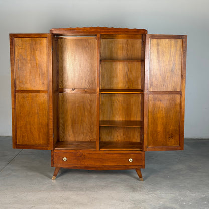 Oak Wardrobe by Italo Gamberini, Tuscany, 1940s Cabinets