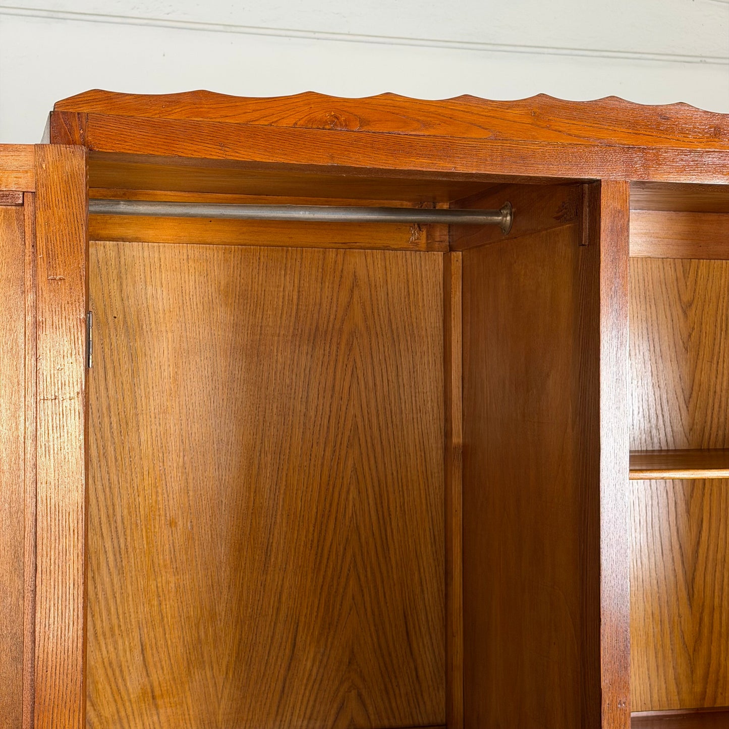 Oak Wardrobe by Italo Gamberini, Tuscany, 1940s Cabinets