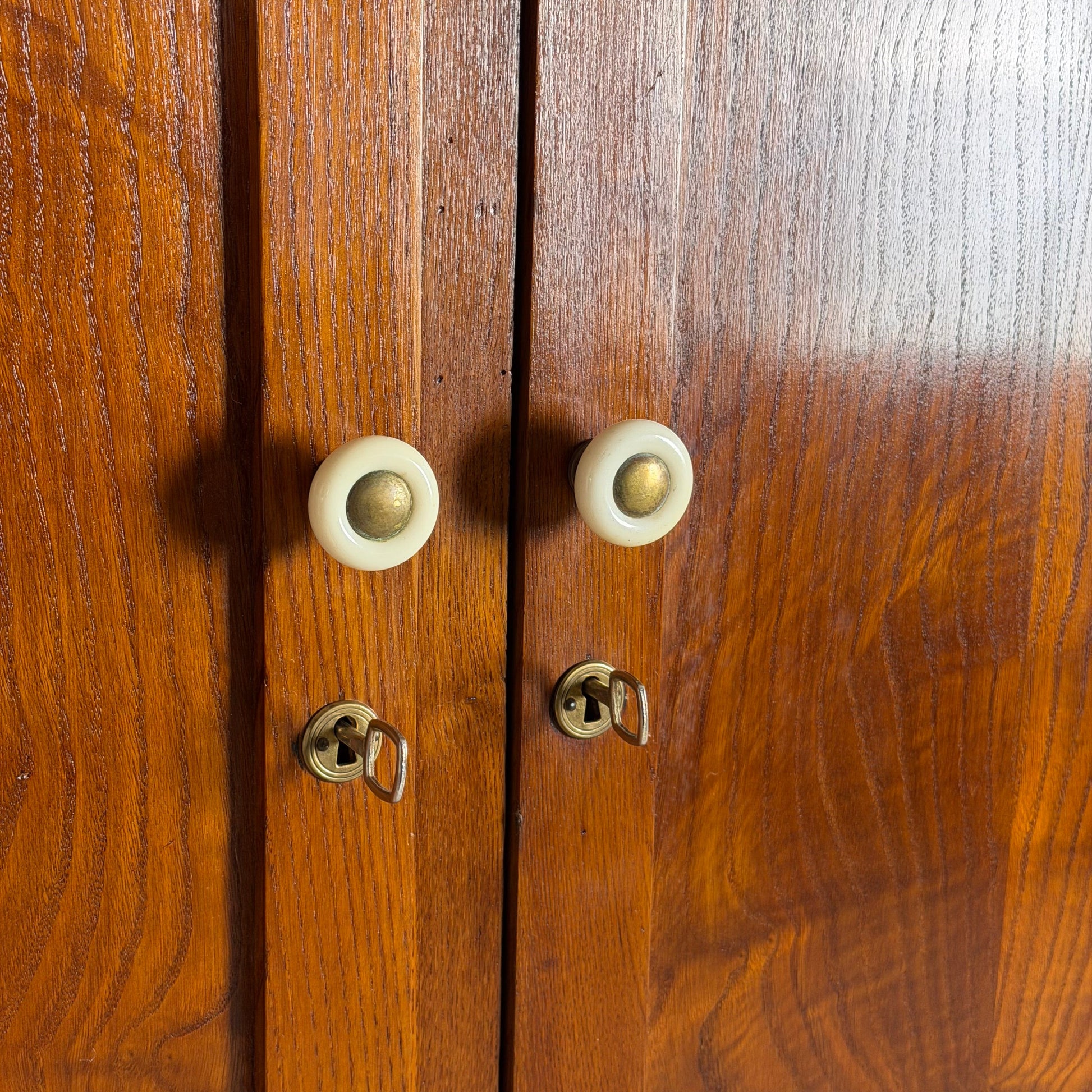 Oak Wardrobe by Italo Gamberini, Tuscany, 1940s Cabinets