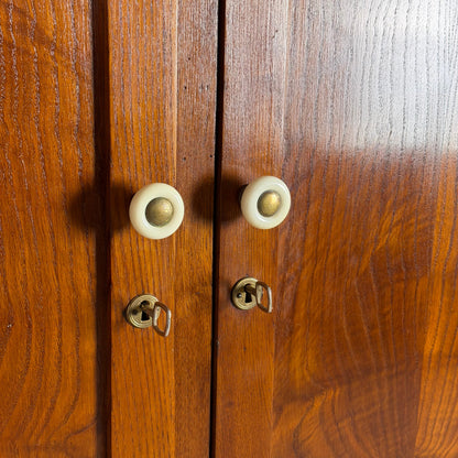 Oak Wardrobe by Italo Gamberini, Tuscany, 1940s Cabinets