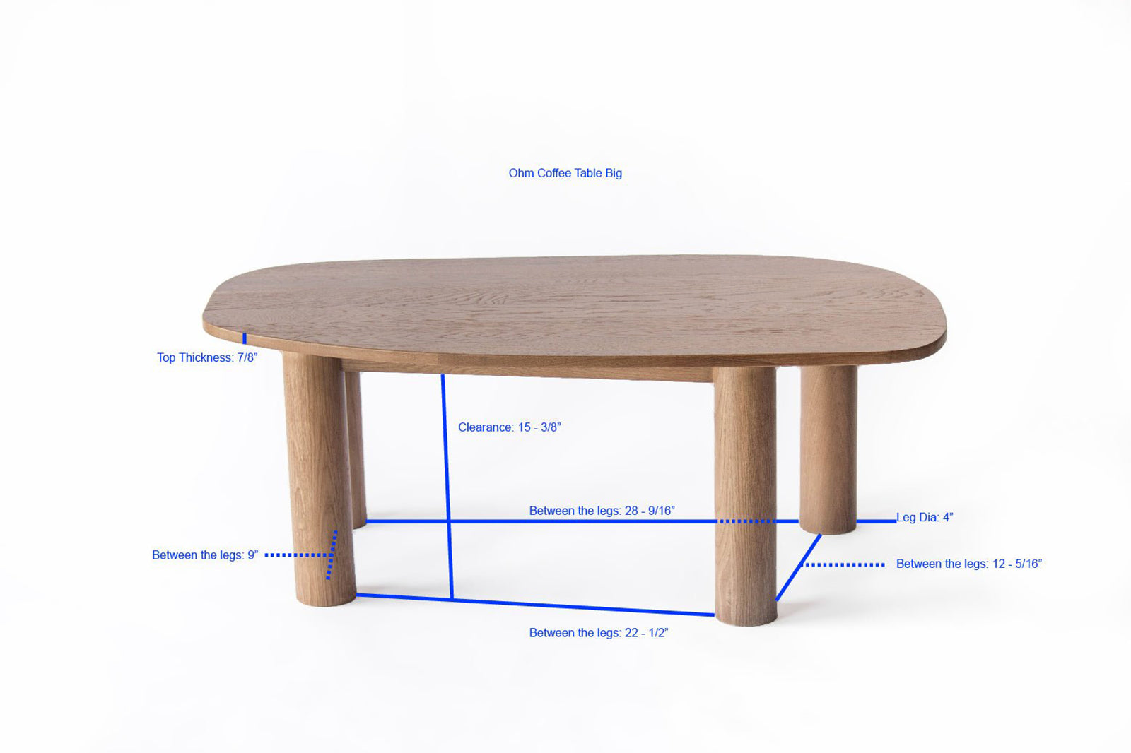 Ohm 48" Coffee Table by Sun at Six Coffee Tables