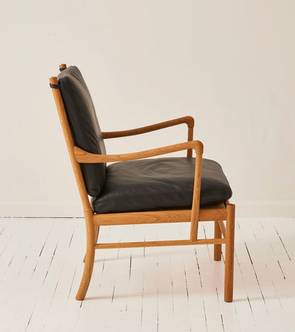 Ole Wanscher OW149 "Colonial" Chair in Oak with Leather Cushions, Made by Carl Hansen and Son Chairs