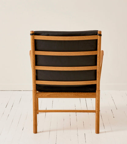 Ole Wanscher OW149 "Colonial" Chair in Oak with Leather Cushions, Made by Carl Hansen and Son Chairs
