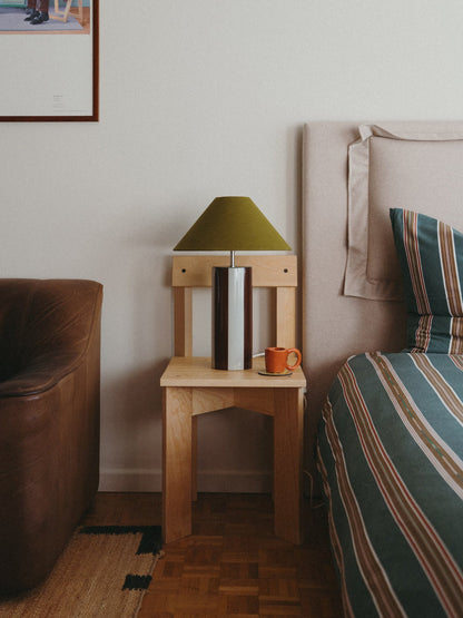 Ombrellina Table Lamp in Chicory Coffee & Golden Olive Table Lamps