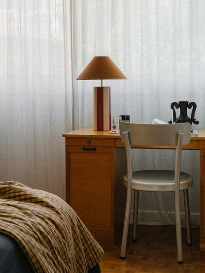 Ombrellina Table Lamp in Oxblood & Cognac Table Lamps