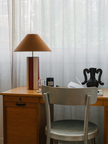 Ombrellina Table Lamp in Oxblood & Cognac Table Lamps