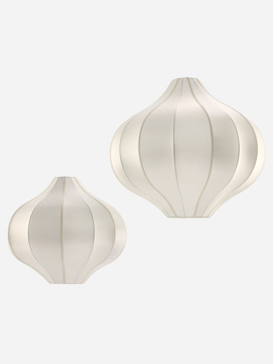 Onion Large Lampshade with Off-White Silk Lamp Shades