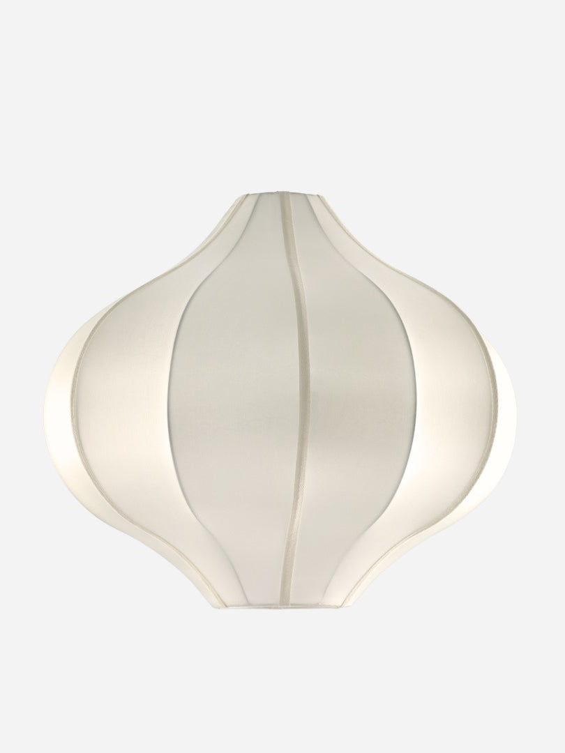 Onion Small Lampshade with Off-White Silk Lamp Shades