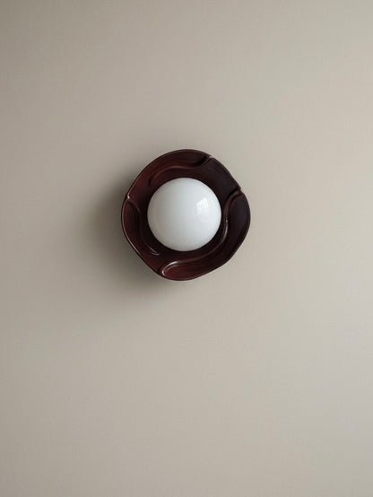 Velour Orb Wall Sconce