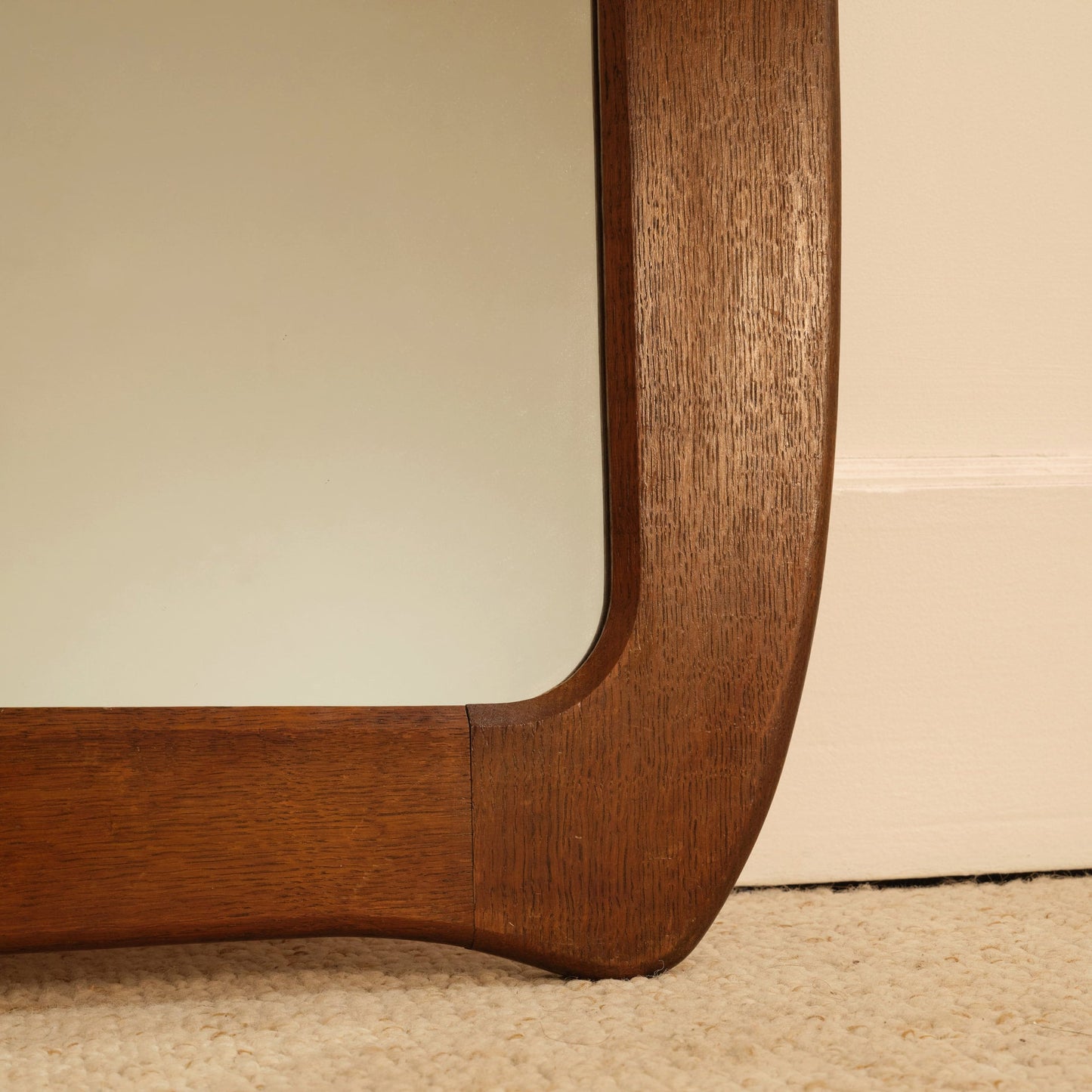 Organic Wooden Mirror - France, 1960s Mirrors