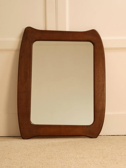 Organic Wooden Mirror - France, 1960s Mirrors