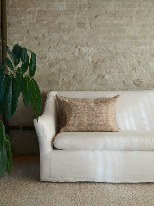 Otono Jaspeado Blanca Camel Pillow - Light Texture Pillows