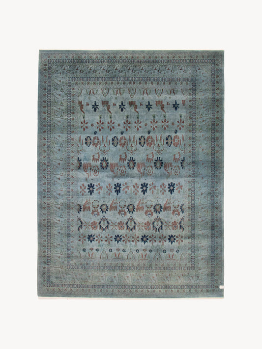 Overdyed Rug in Painterly, 9' x 11'10" Rugs