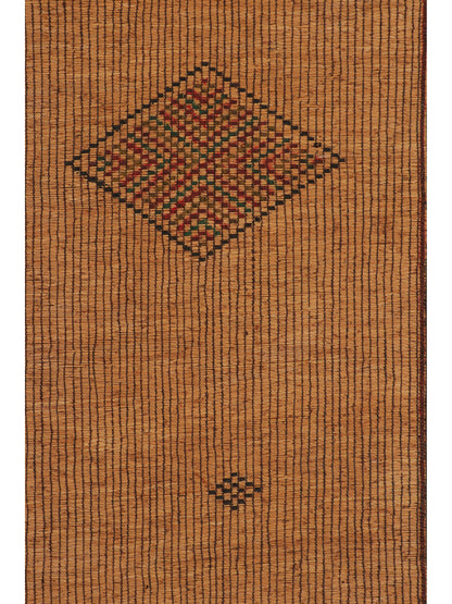 Oversized Vintage Tuareg Mat with Stripes Geometric Patterns from Rug & Kilim Rugs