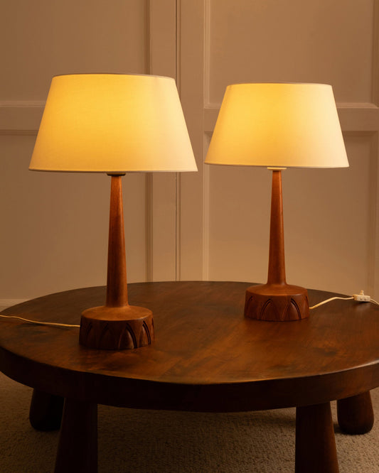 Pair of Swedish Lamps - 1960s Table Lamps
