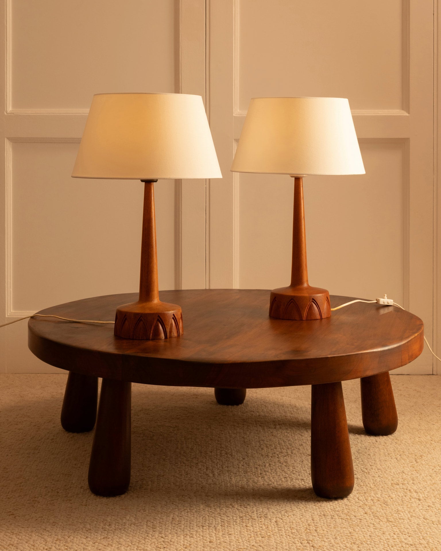 Pair of Swedish Lamps - 1960s Table Lamps