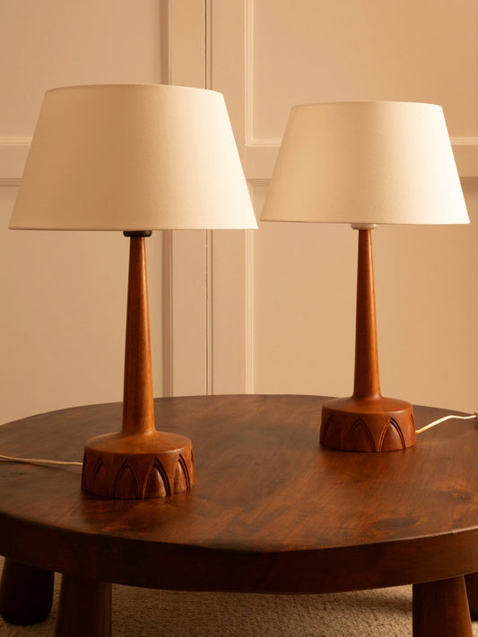 Pair of Swedish Lamps - 1960s Table Lamps