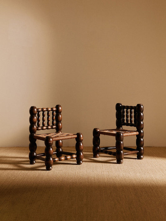 Pair of Armless Chairs by Charles Dudouyt, France, Circa 1960 Chairs