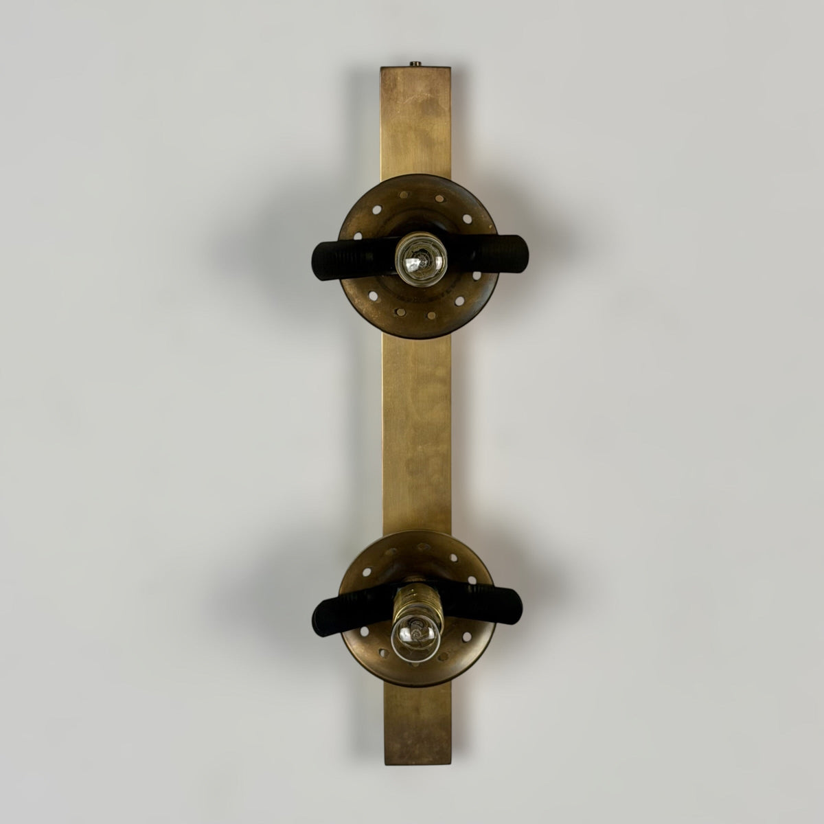 Pair of Brass and Opaline Glass Double Wall Sconces by Stilnovo, Italy, 1960s Sconces