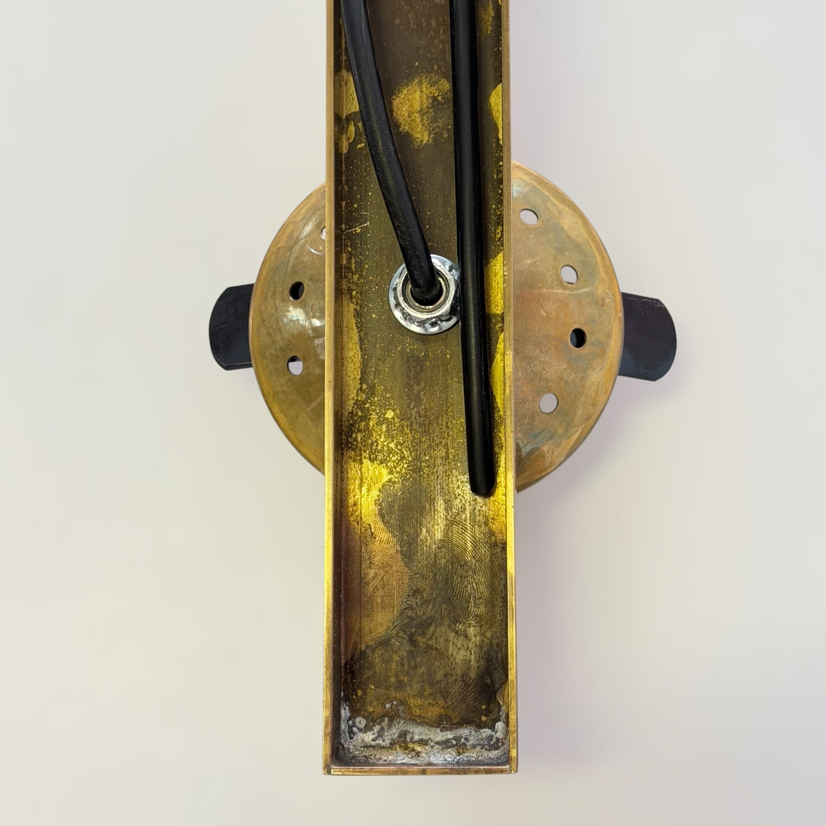 Pair of Brass and Opaline Glass Double Wall Sconces by Stilnovo, Italy, 1960s Sconces