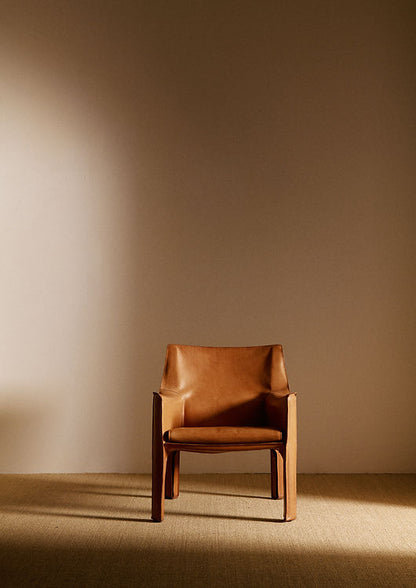 Pair of "Cab" Armchairs, Mario Bellini, Italy, circa 1970 Chairs