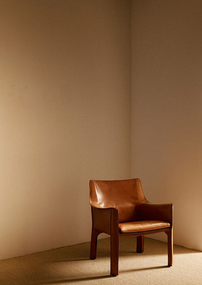 Pair of "Cab" Armchairs, Mario Bellini, Italy, circa 1970 Chairs