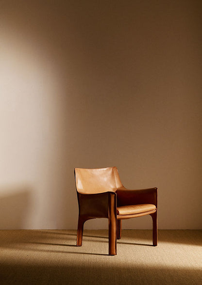 Pair of "Cab" Armchairs, Mario Bellini, Italy, circa 1970 Chairs