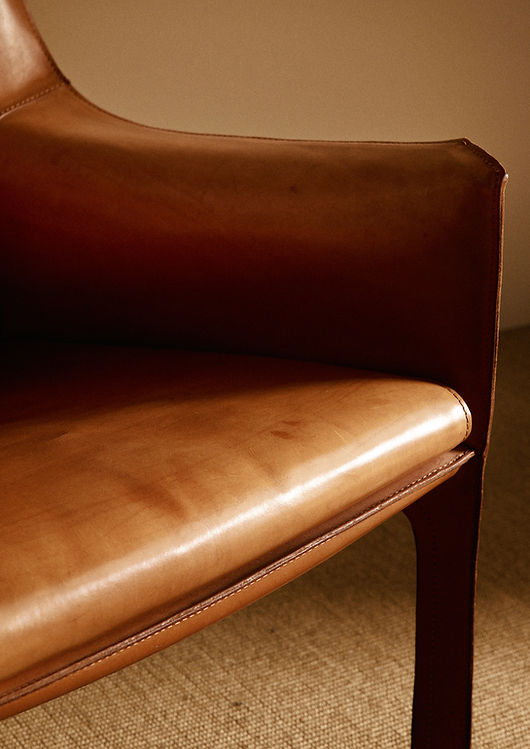 Pair of "Cab" Armchairs, Mario Bellini, Italy, circa 1970 Chairs