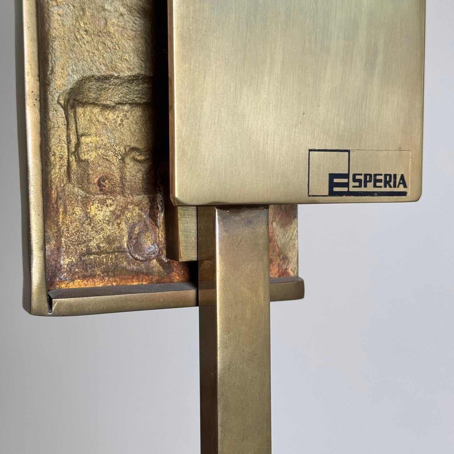 Pair of "Dioniso" Table Lamps in Marble and Brass by Angelo Brotto for Esperia Table Lamps