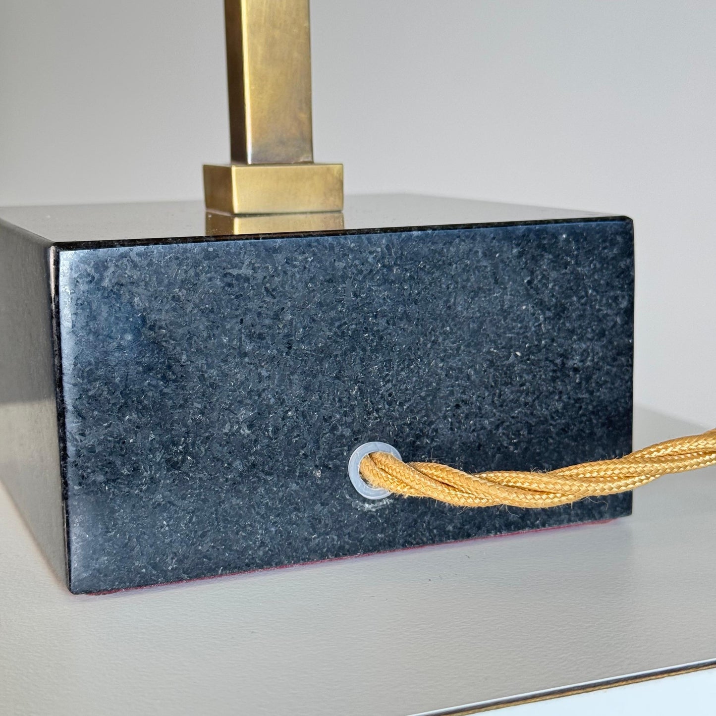 Pair of "Dioniso" Table Lamps in Marble and Brass by Angelo Brotto for Esperia Table Lamps