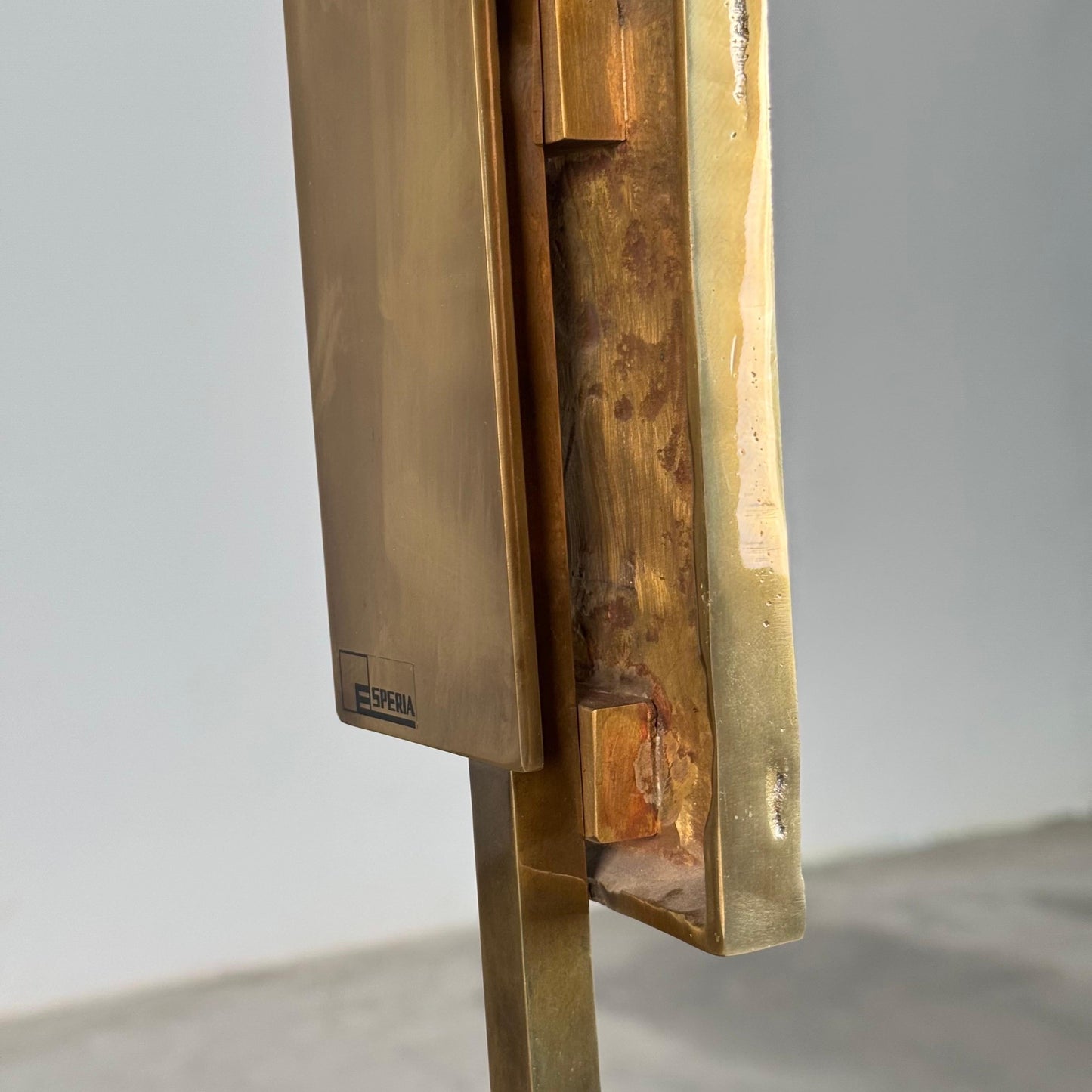 Pair of "Dioniso" Table Lamps in Marble and Brass by Angelo Brotto for Esperia Table Lamps