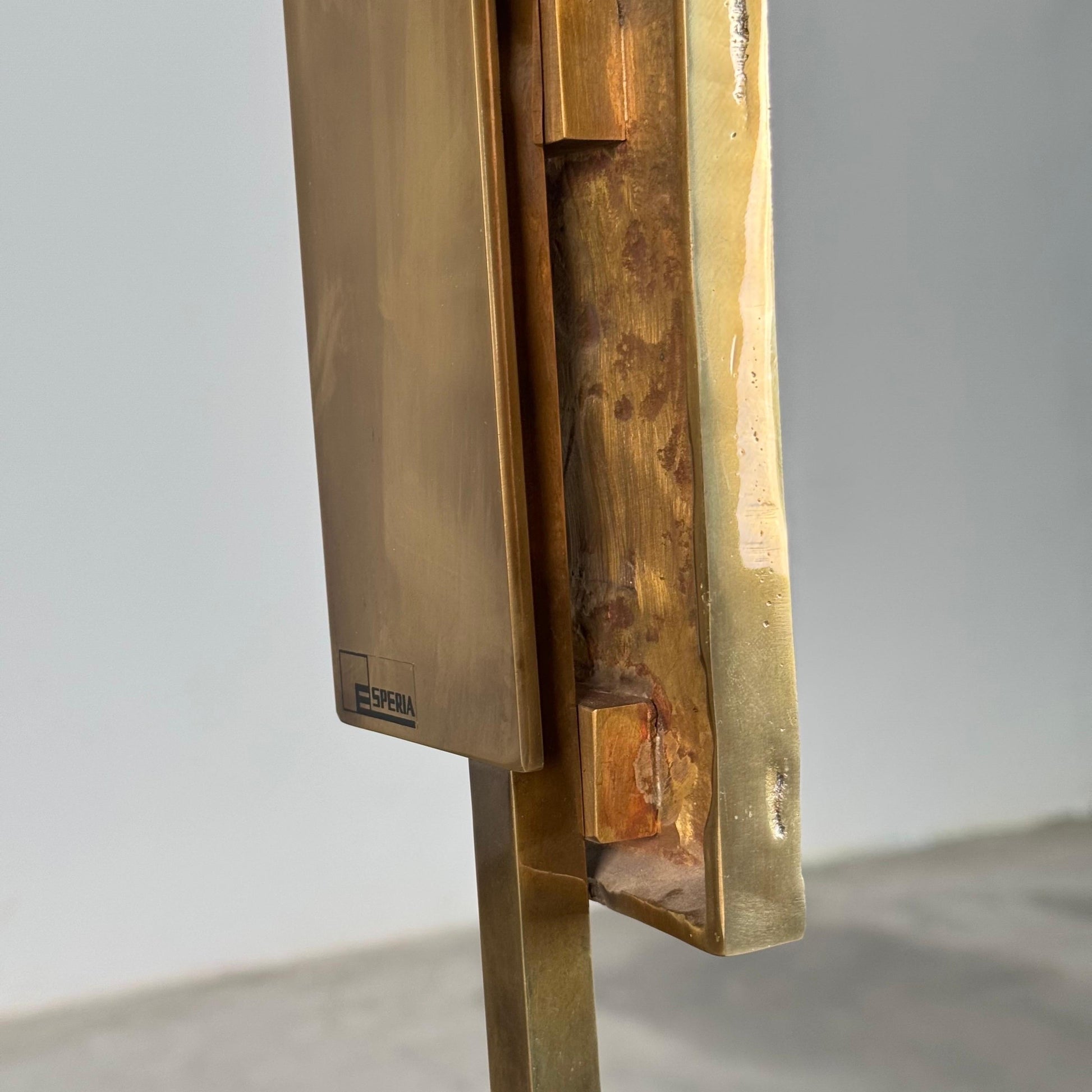 Pair of "Dioniso" Table Lamps in Marble and Brass by Angelo Brotto for Esperia Table Lamps