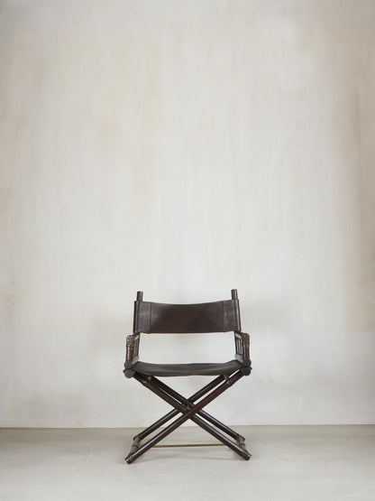 Pair of Director's Chairs by Lyda Levi for McGuire, Italy, 1970s Chairs