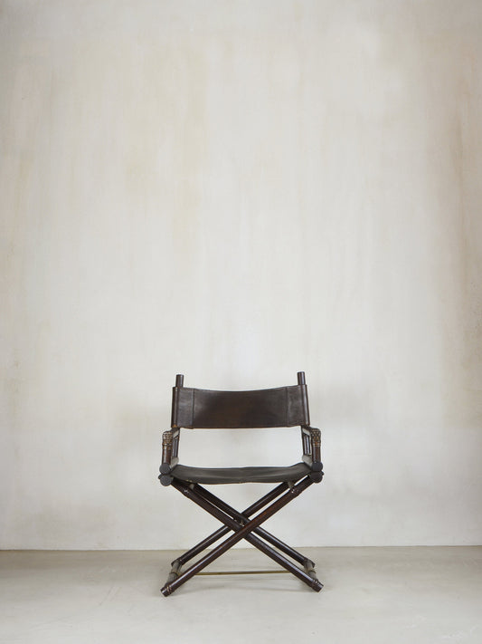 Pair of Director's Chairs by Lyda Levi for McGuire, Italy, 1970s Chairs