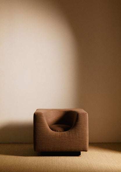 Pair of "Elliptic" Armchairs, Bernard Govin - Brown Chairs