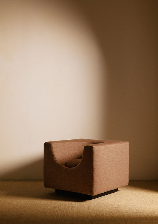 Pair of "Elliptic" Armchairs, Bernard Govin - Brown Chairs