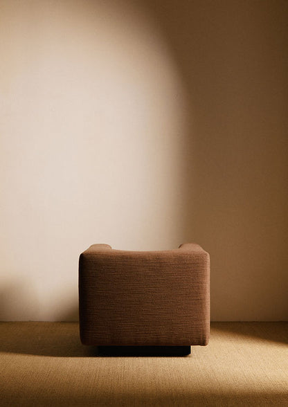 Pair of "Elliptic" Armchairs, Bernard Govin - Brown Chairs