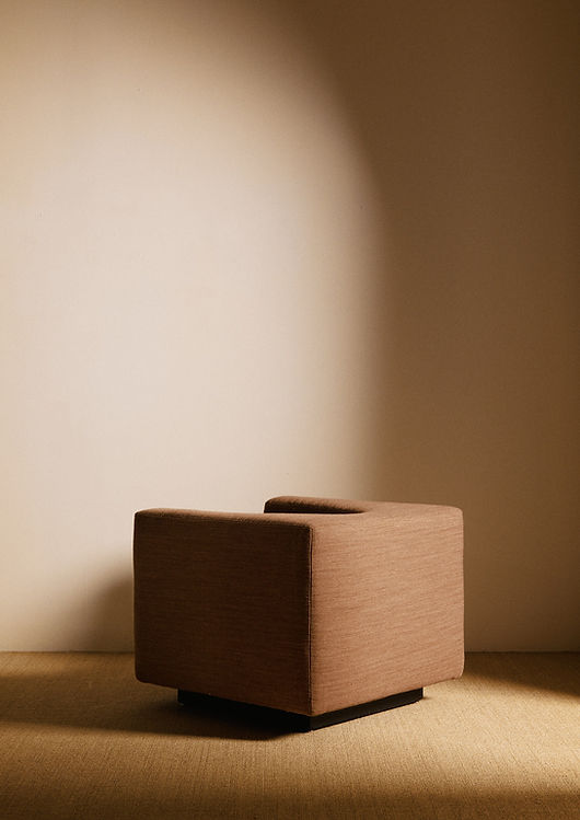 Pair of "Elliptic" Armchairs, Bernard Govin - Brown Chairs