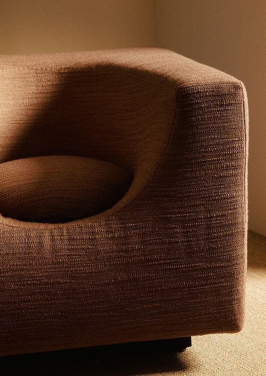 Pair of "Elliptic" Armchairs, Bernard Govin - Brown Chairs