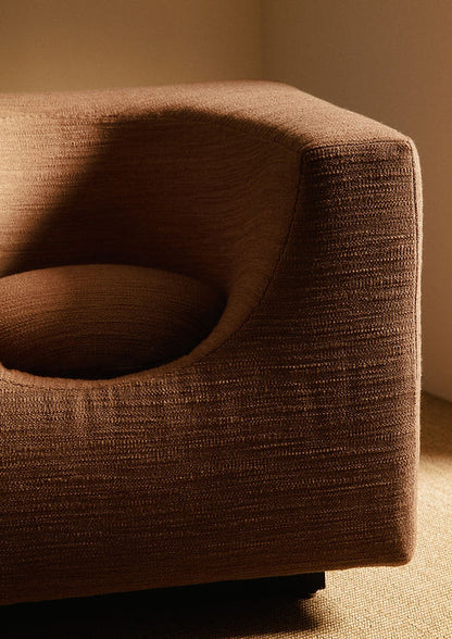 Pair of "Elliptic" Armchairs, Bernard Govin - Brown Chairs