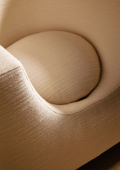 Pair of "Elliptic" Armchairs, Bernard Govin - White Chairs