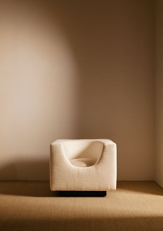 Pair of "Elliptic" Armchairs, Bernard Govin - White Chairs