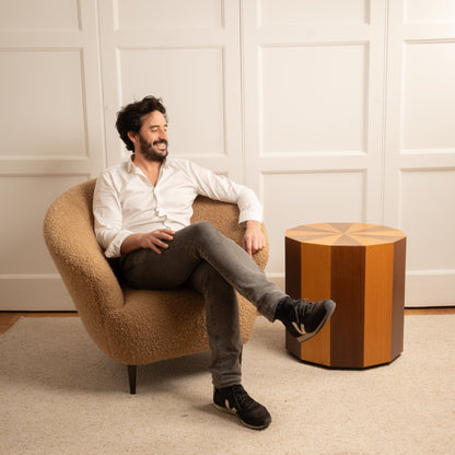 Pair of End Tables with Bevelled Edges End Tables